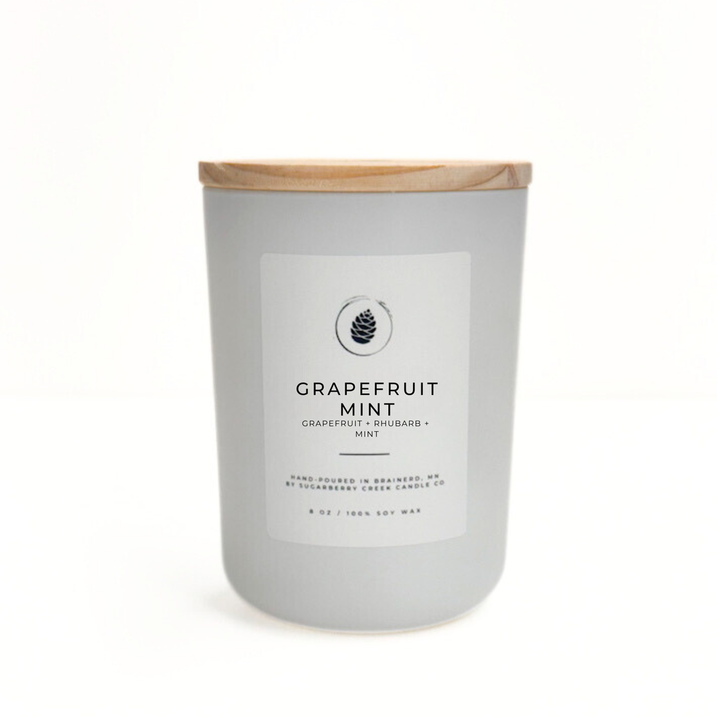 Grapefruit Mint Soy Wax Candle