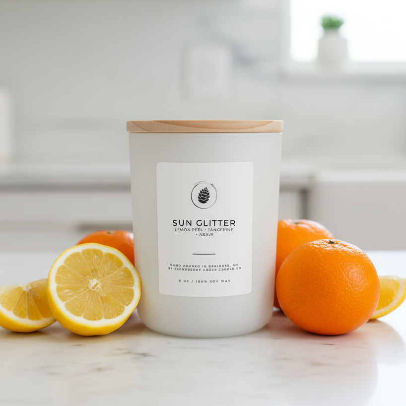 Sun Glitter Soy Wax Candle