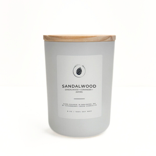 Sandalwood Soy Wax Candle