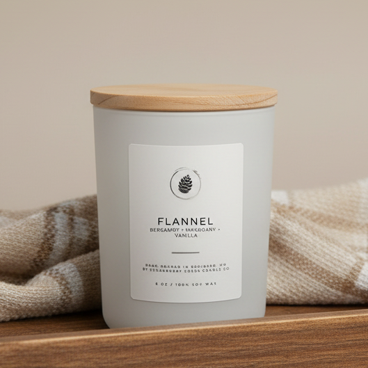 Flannel Soy Wax Candle