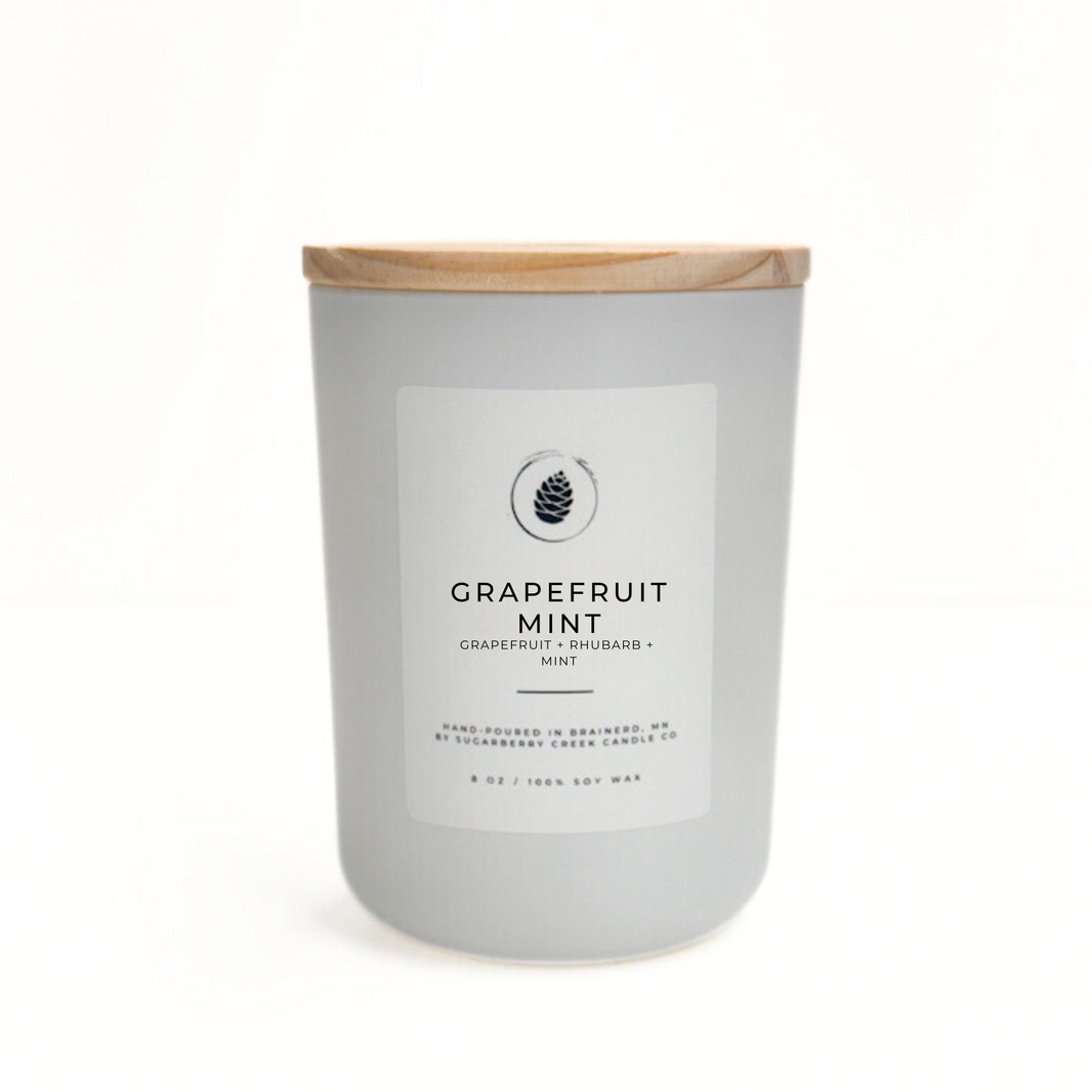 Grapefruit Mint Soy Wax Candle