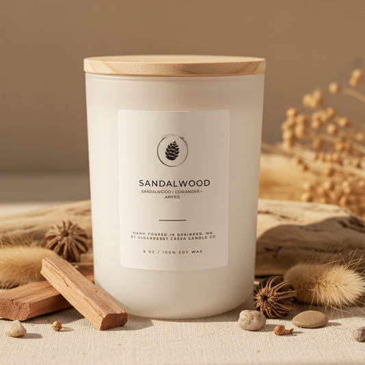 Sandalwood Soy Wax Candle