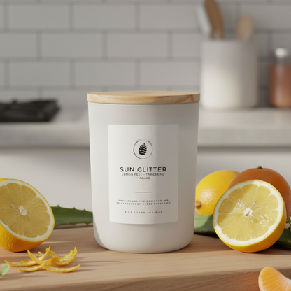Sun Glitter Soy Wax Candle