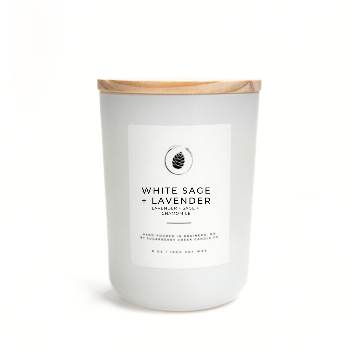 White Sage + Lavender Soy Wax Candle